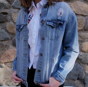Detstressed Denim Jacket